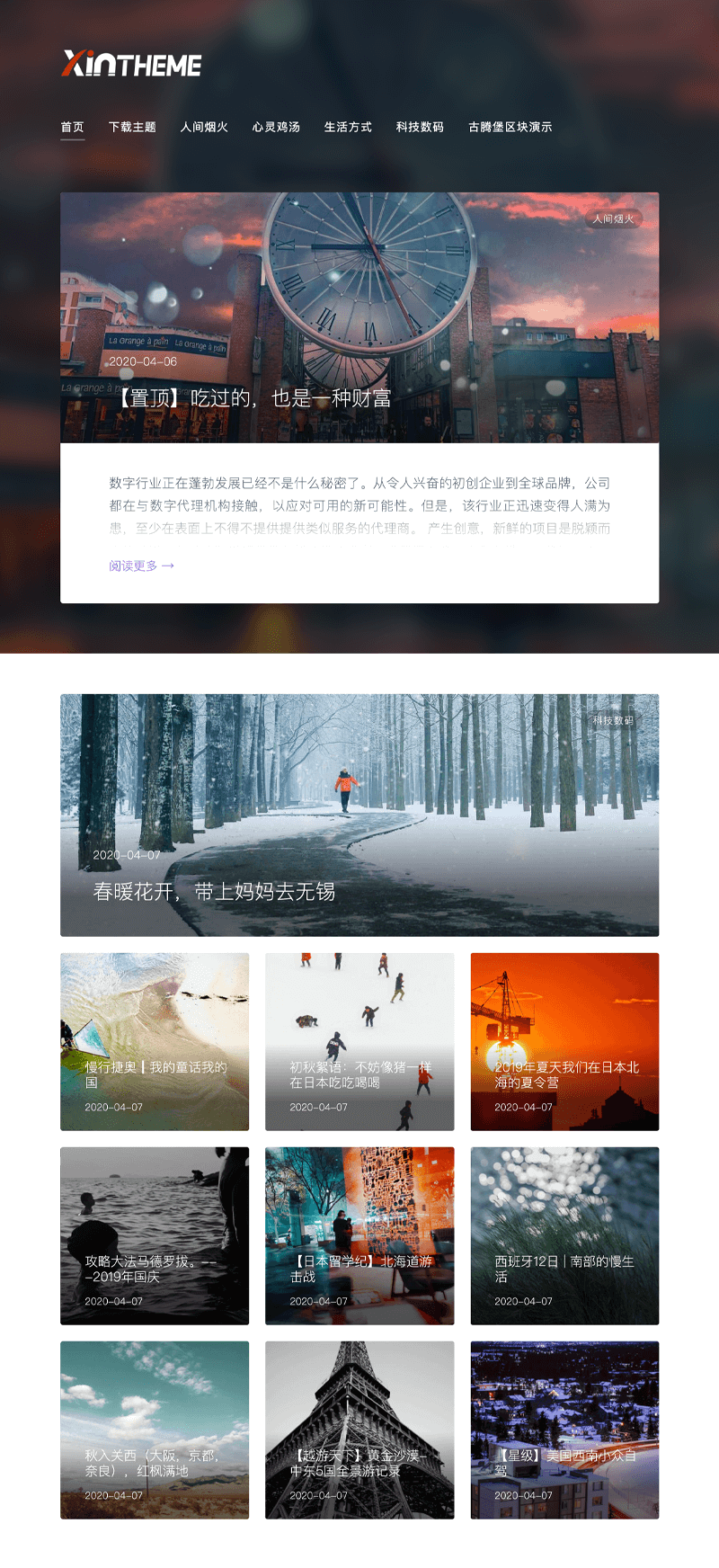 WordPress博客主题：Sweet主题