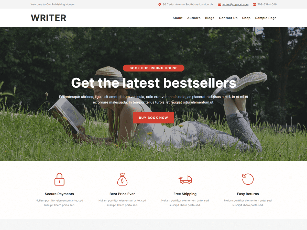 Writer FSE WordPress 主题