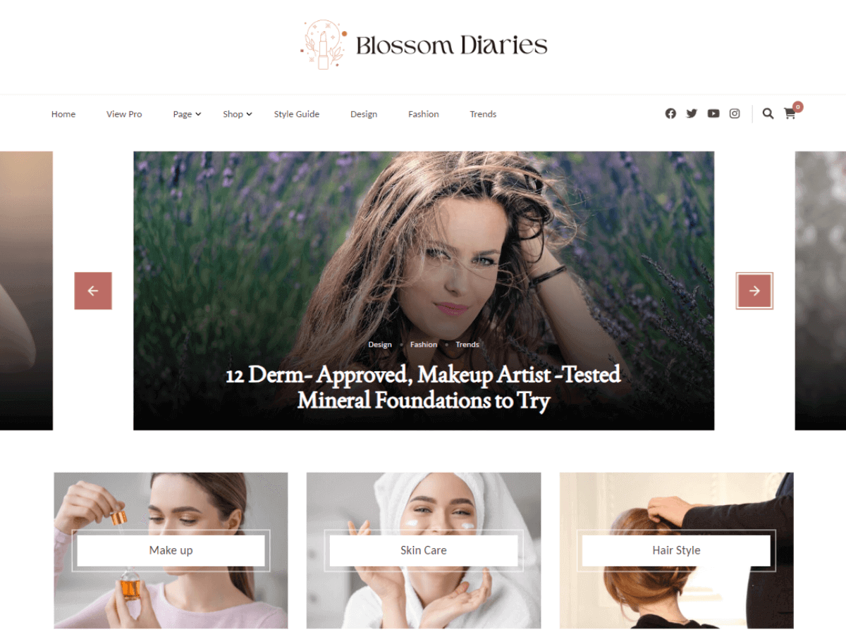 Blossom Diaries WordPress 主题