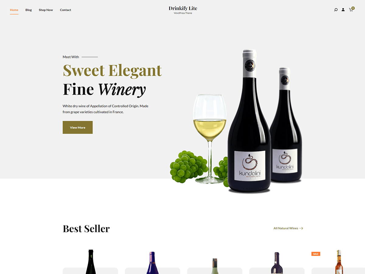 Drinkify Lite WordPress 主题