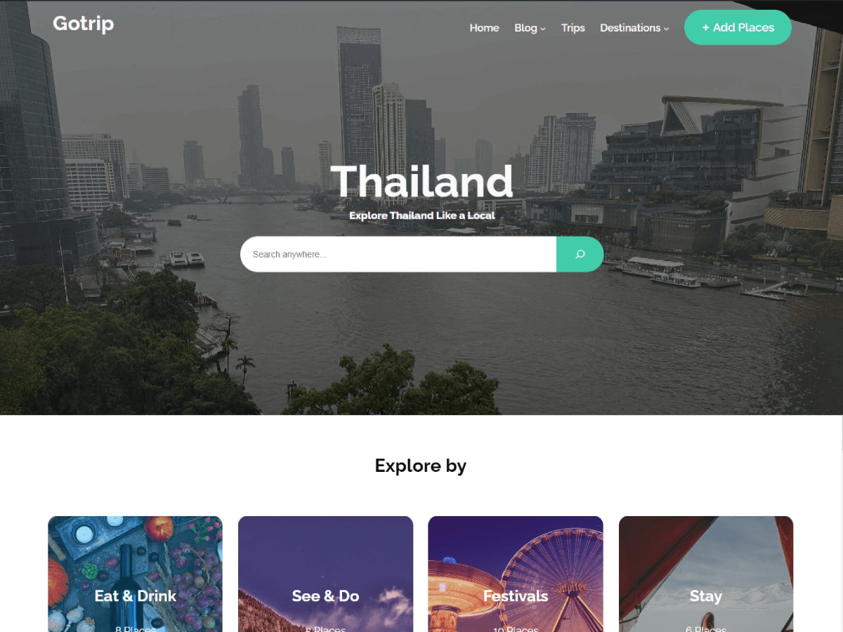 GoTrip WordPress 主题