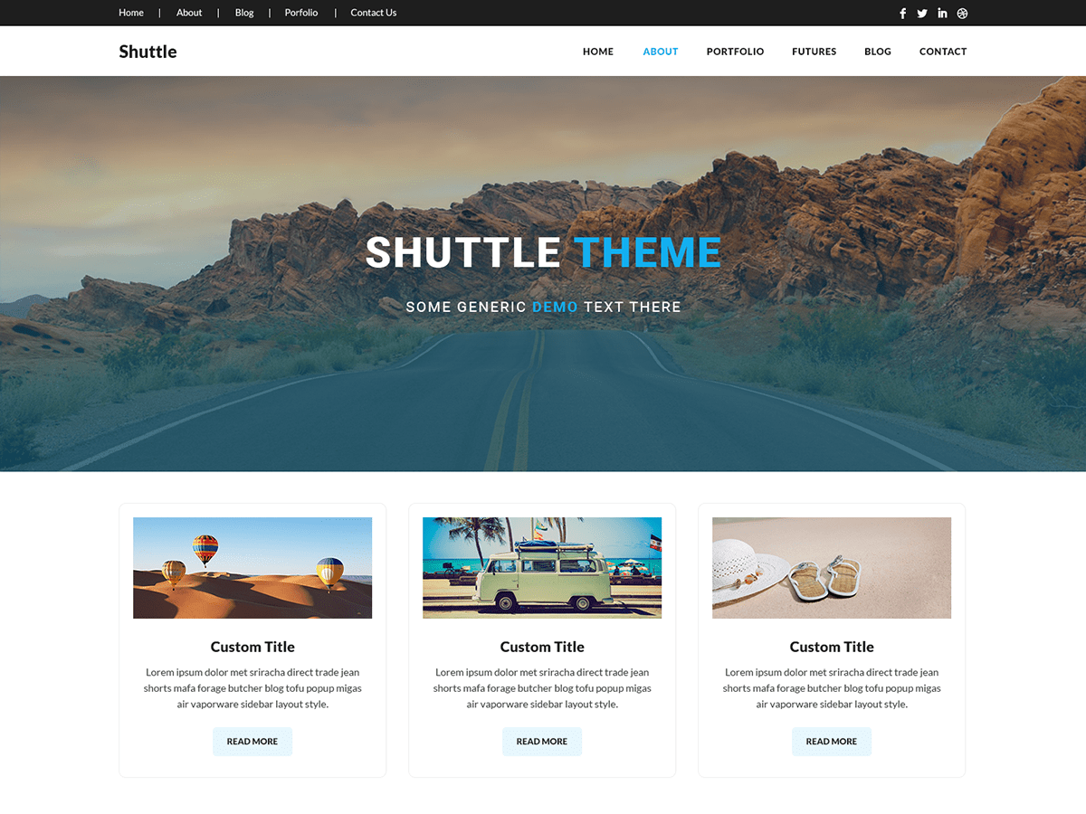 Shuttle Holiday WordPress 主题