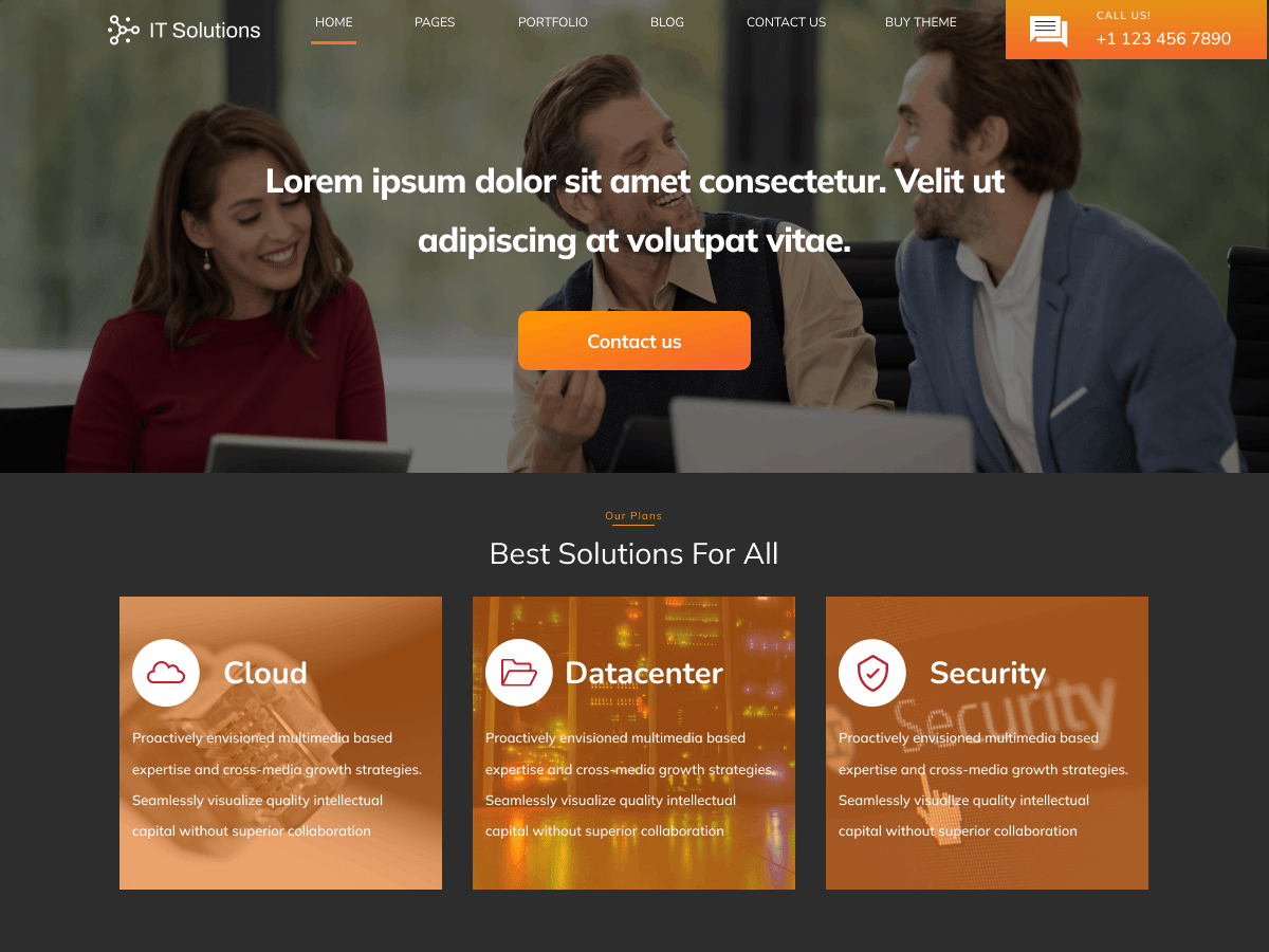 Aster IT Solutions WordPress 主题