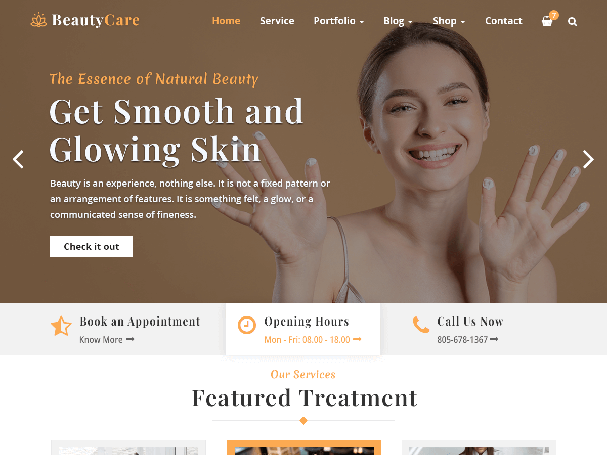 BeautyCare WordPress 主题