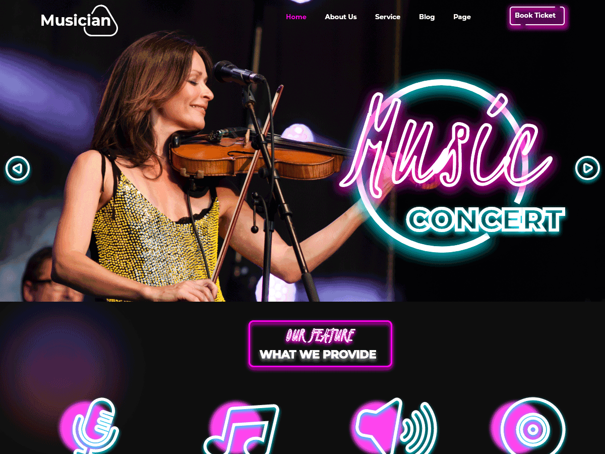 Musicians WordPress 主题