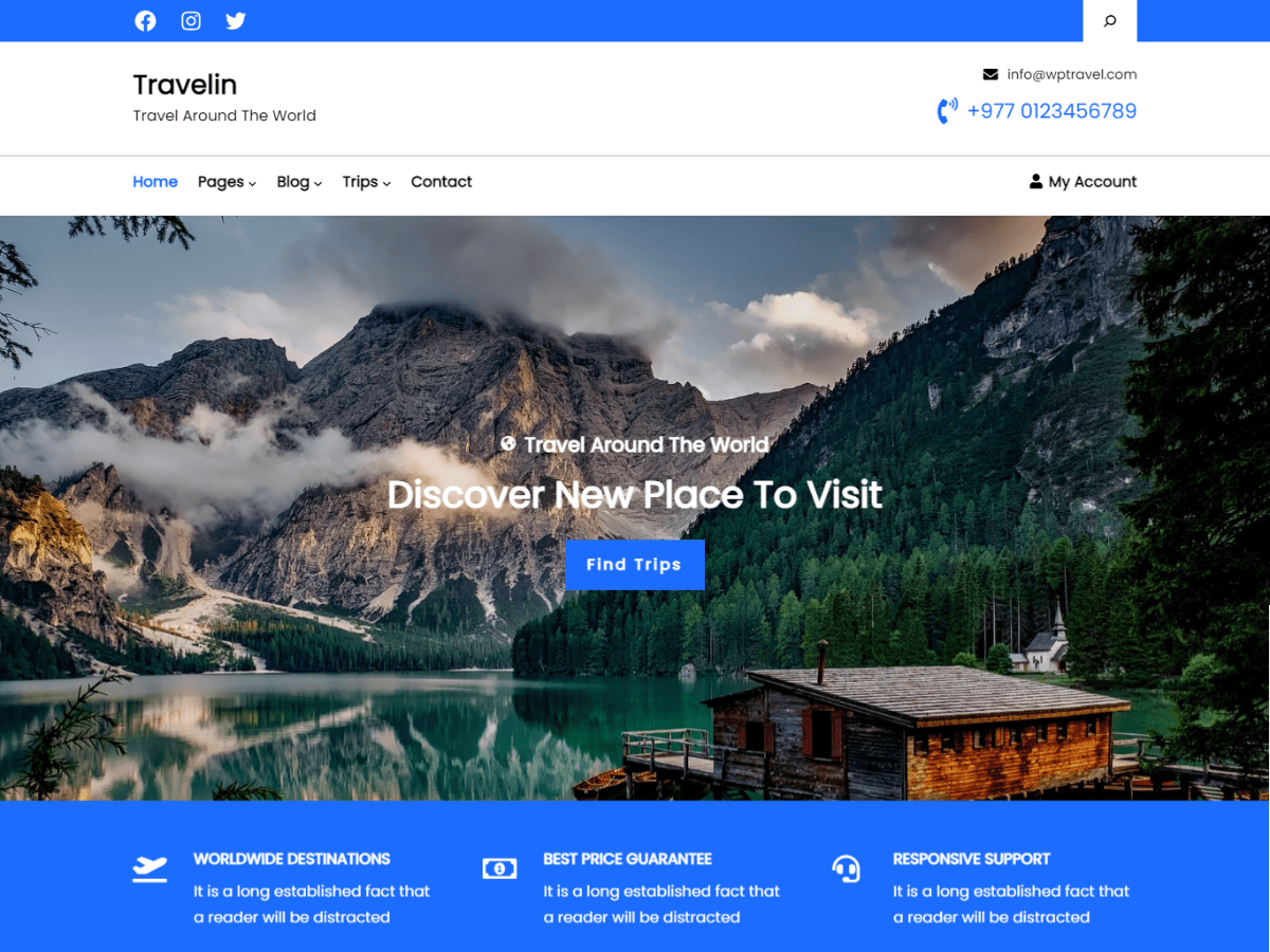 Travelin WordPress 主题