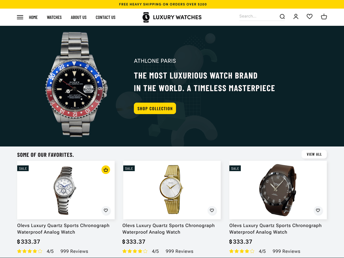 Luxury Watches WordPress 主题