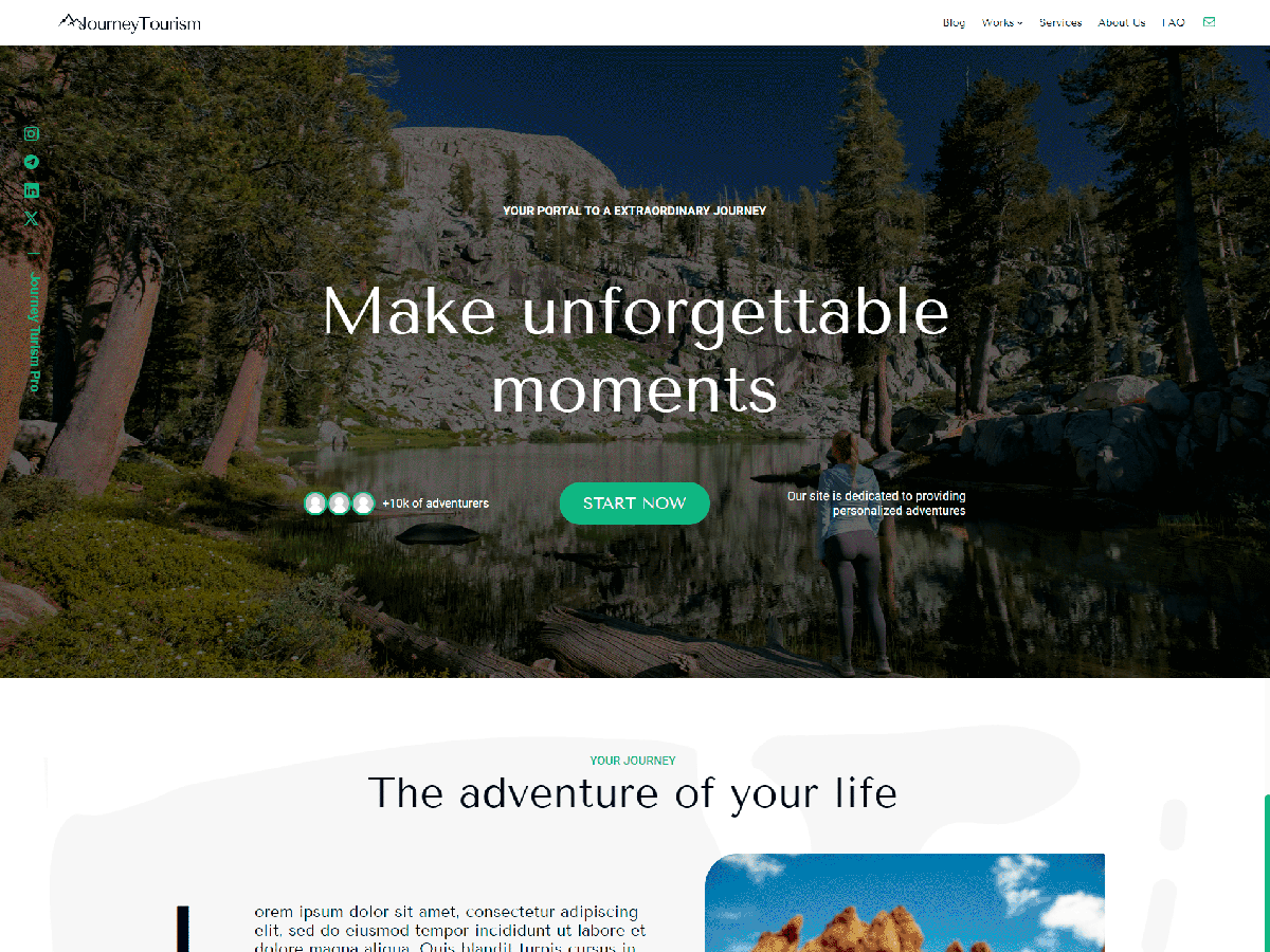 Journey Tourism Two WordPress 主题