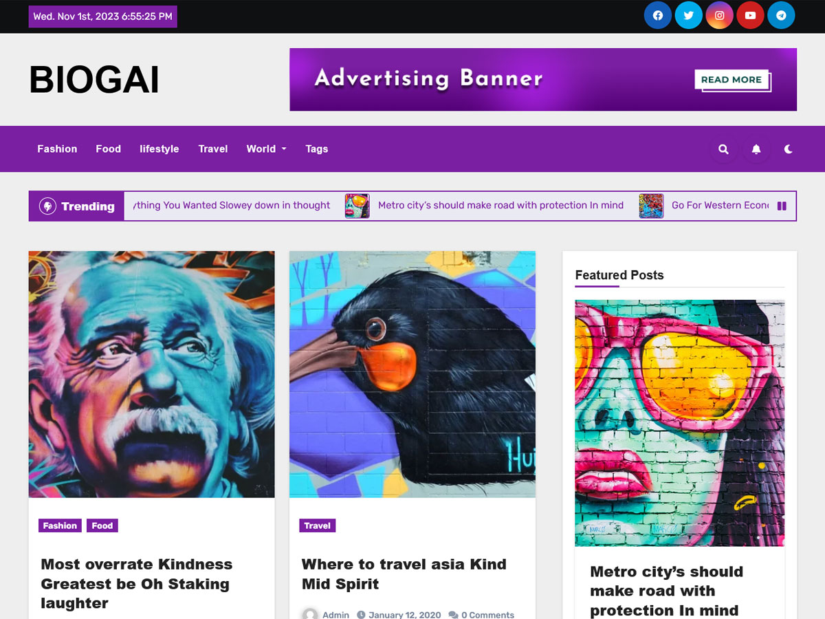 BlogAI WordPress 主题