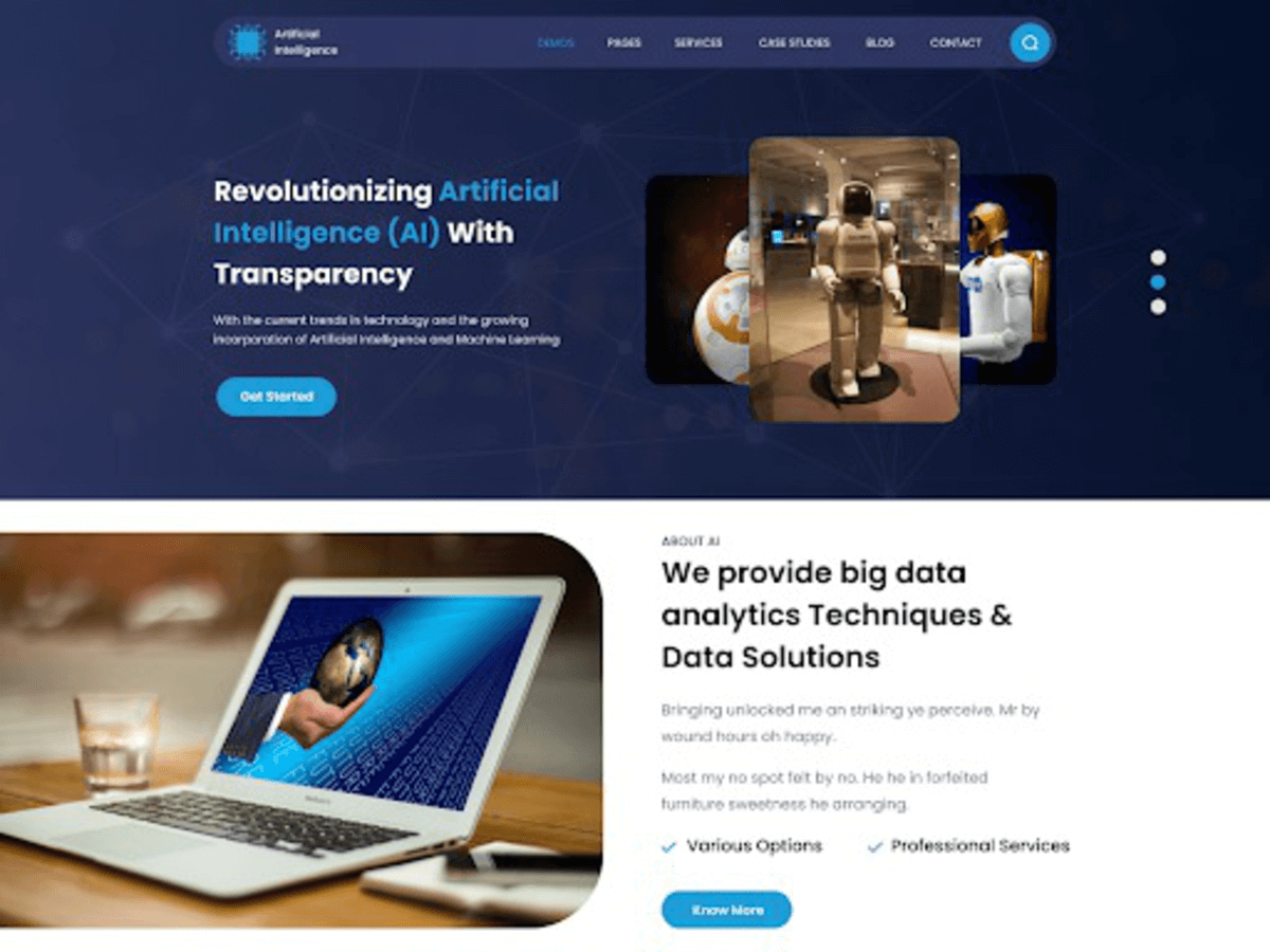 Classic Artificial Intelligence WordPress 主题