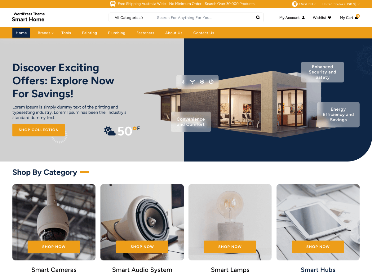 Smart Home Automation WordPress 主题