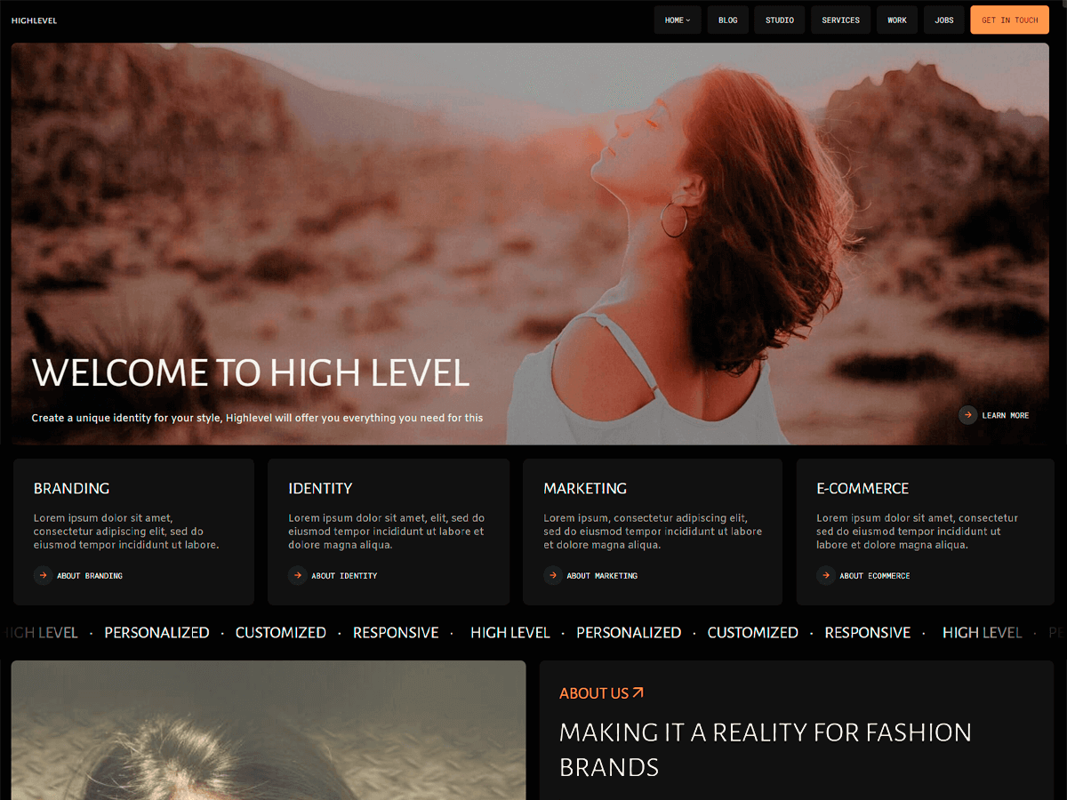Highlevel WordPress 主题