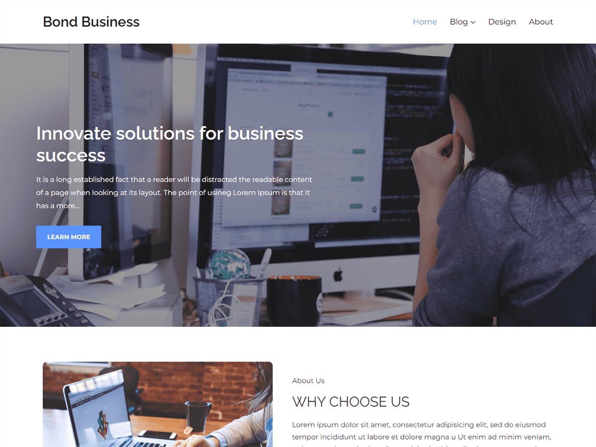 Bond Business WordPress 主题
