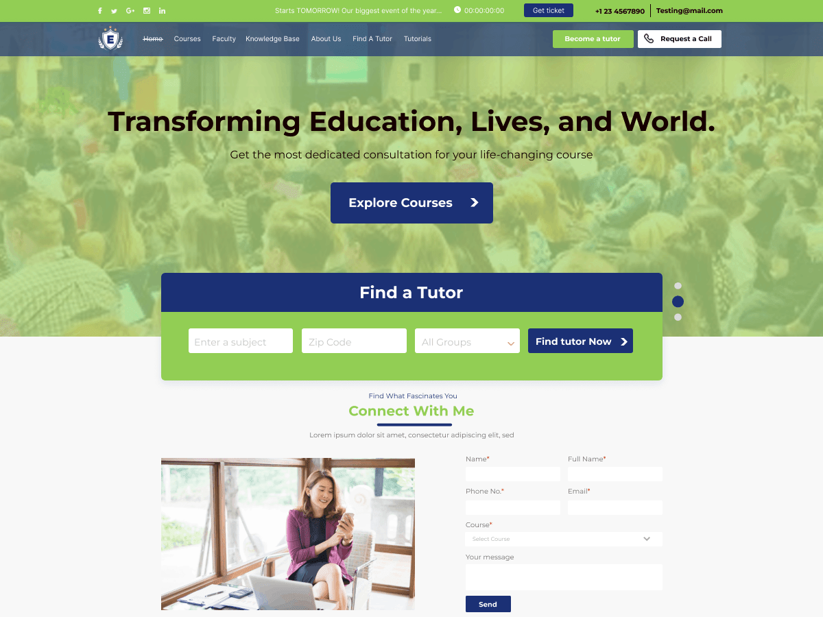 Coaching Classes WordPress 主题