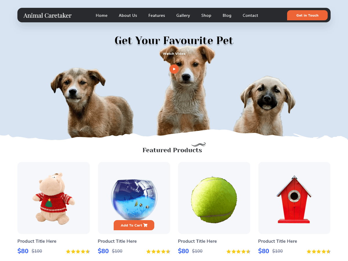 Animal Caretaker WordPress 主题