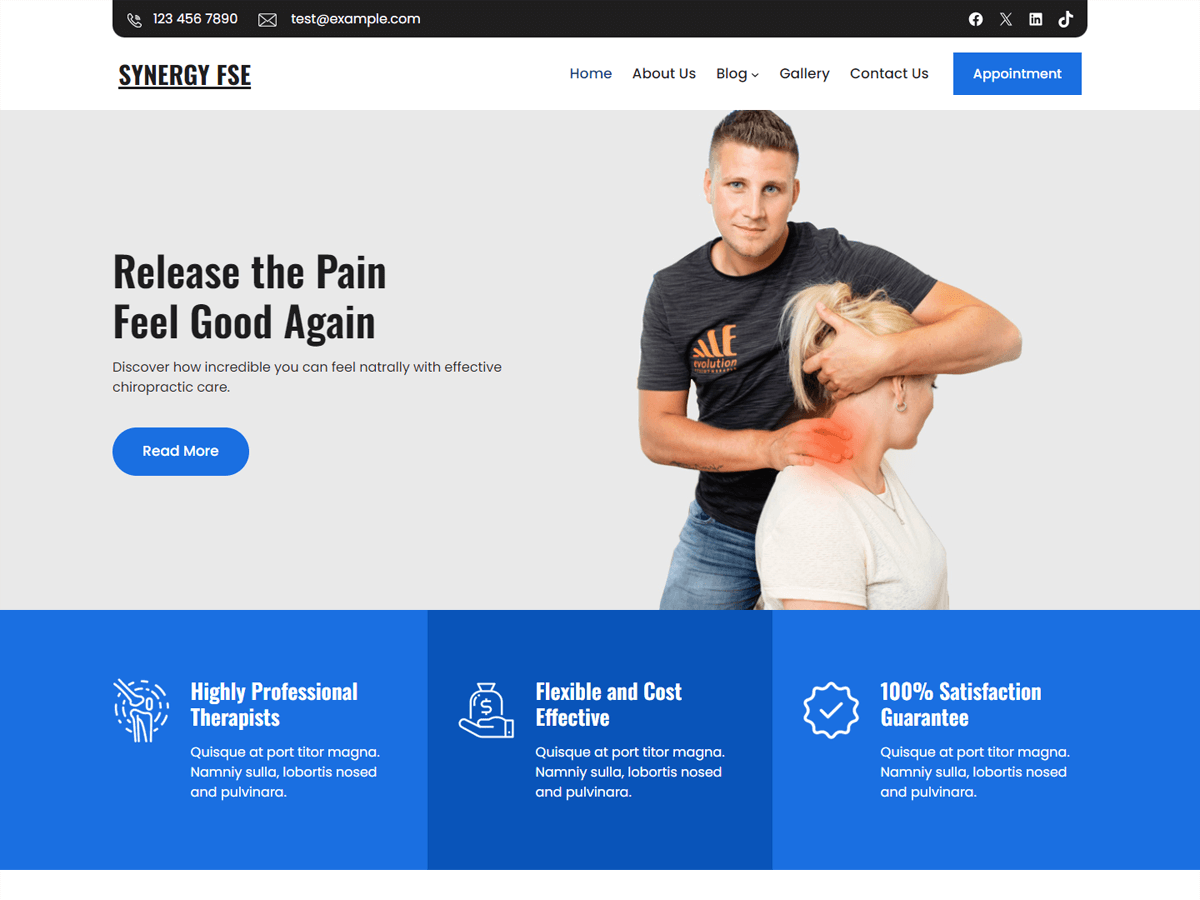 Synergy FSE WordPress 主题