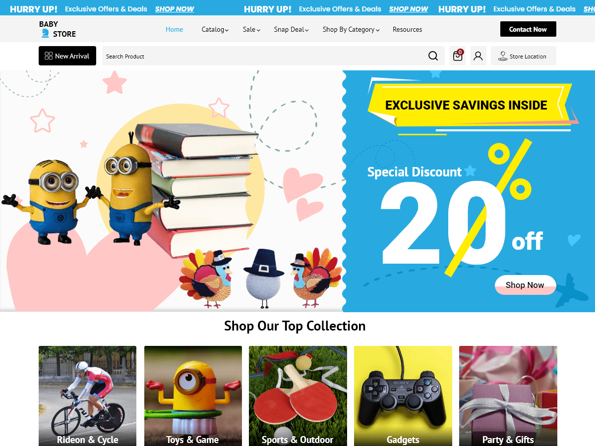 Baby Toys Store WordPress 主题