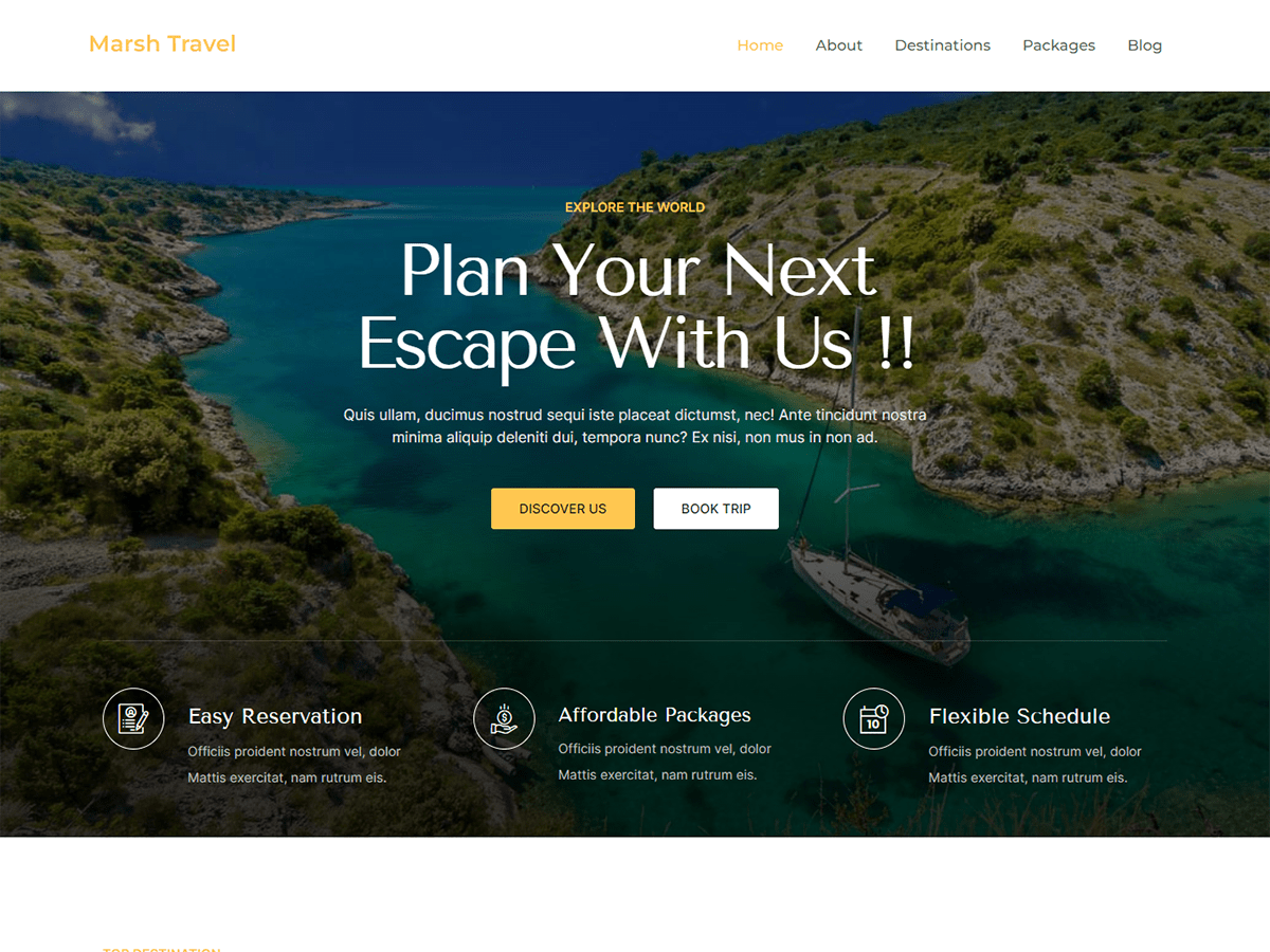 Marsh Travel WordPress 主题