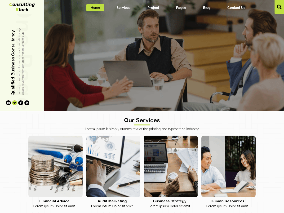 Consulting Blocks WordPress 主题