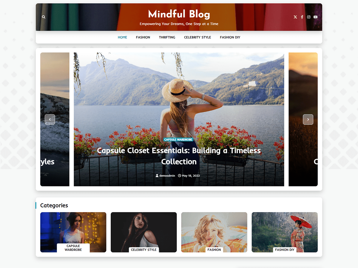 Mindful Blog WordPress 主题