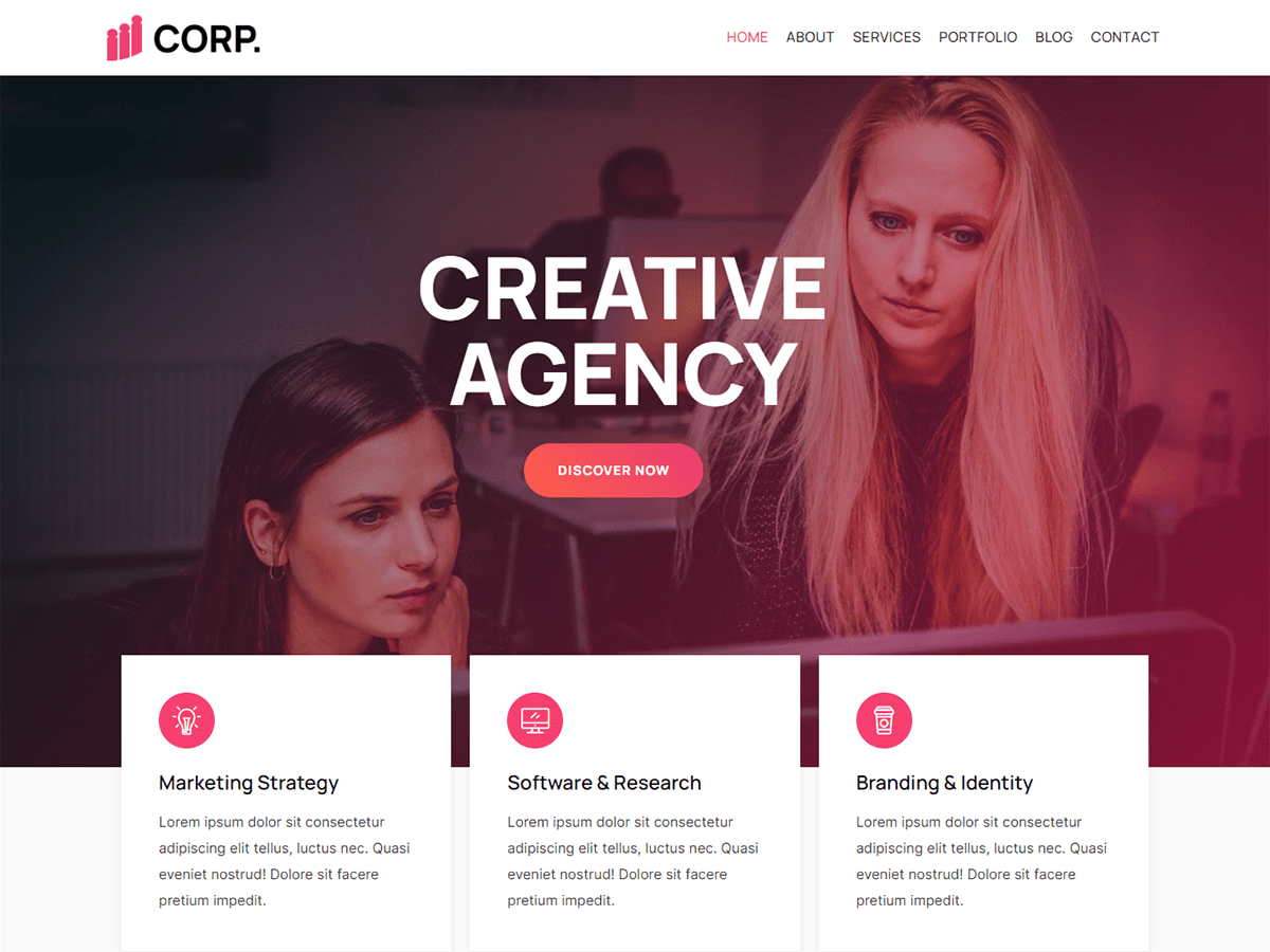 Kortez Corporate WordPress 主题