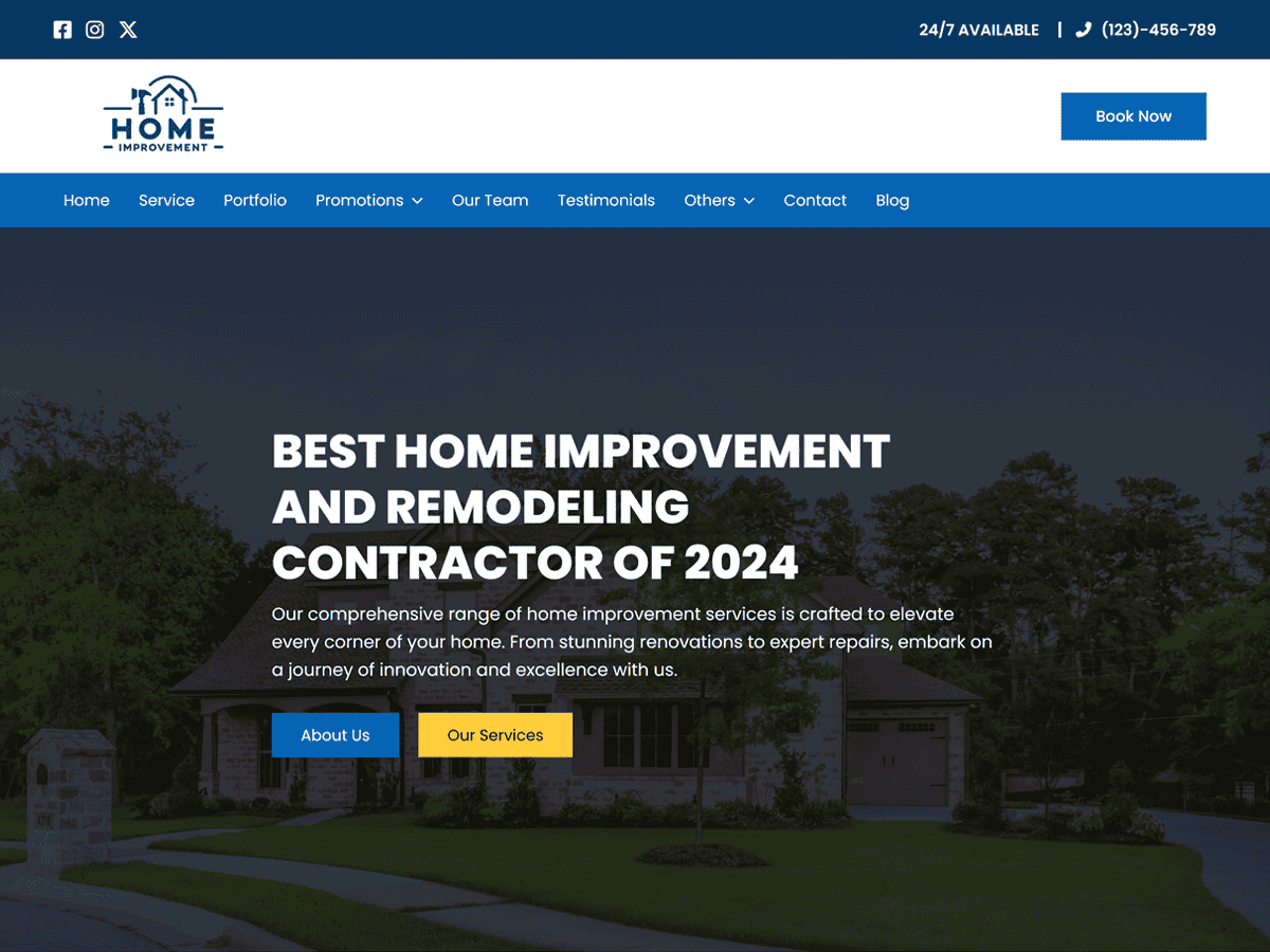 Home Improvement WordPress 主题