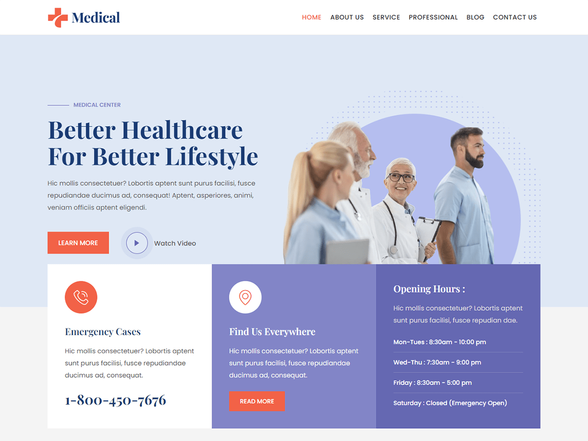 Kortez Medical WordPress 主题