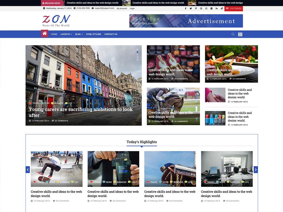 Zon WordPress 主题