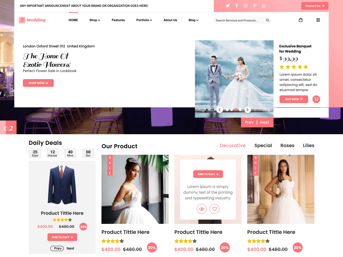 Wedding Planner Lite WordPress 主题