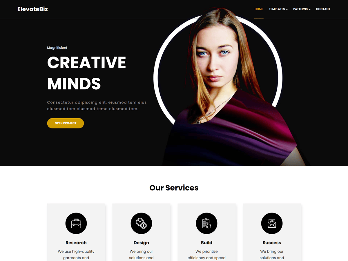 ElevateBiz WordPress 主题