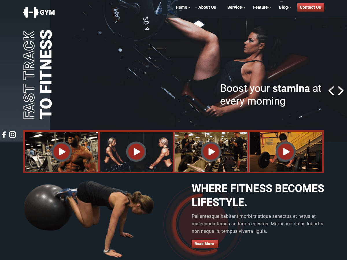 Healthy Fitness Gym WordPress 主题