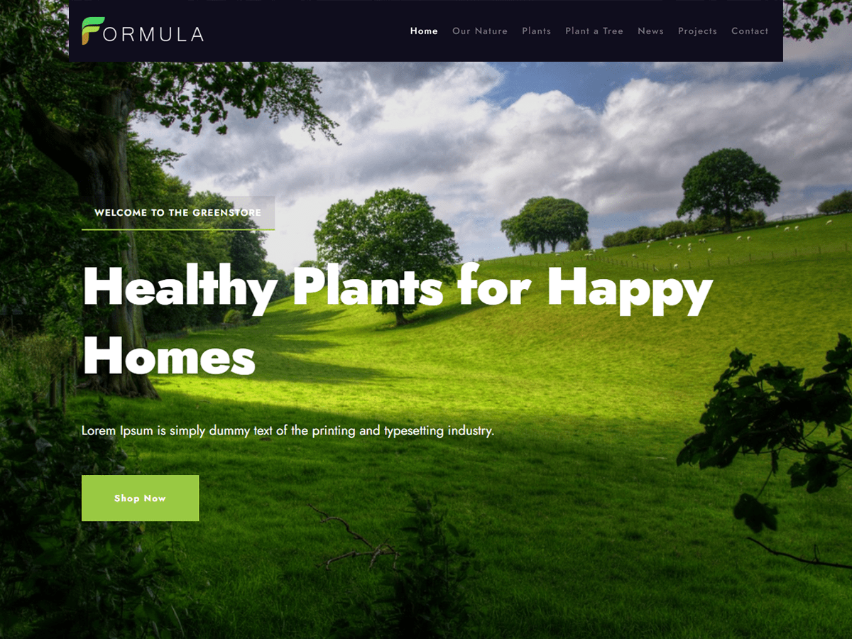 Nature Formula WordPress 主题