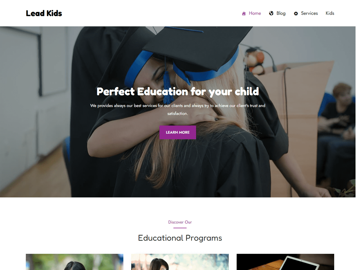 Lead Kids WordPress 主题