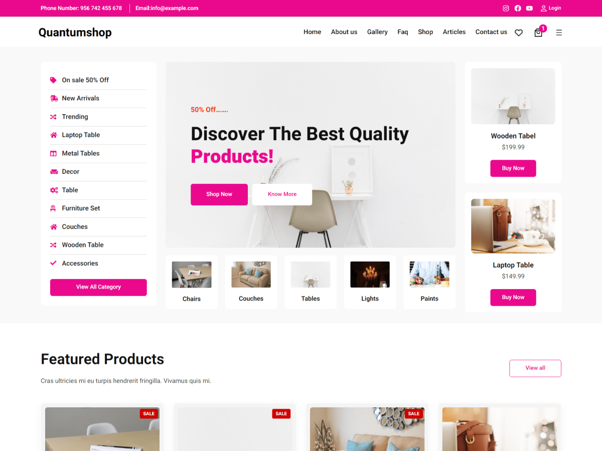 Quantumshop WordPress 主题