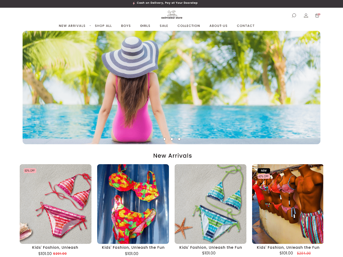 Swimwear Store WordPress 主题