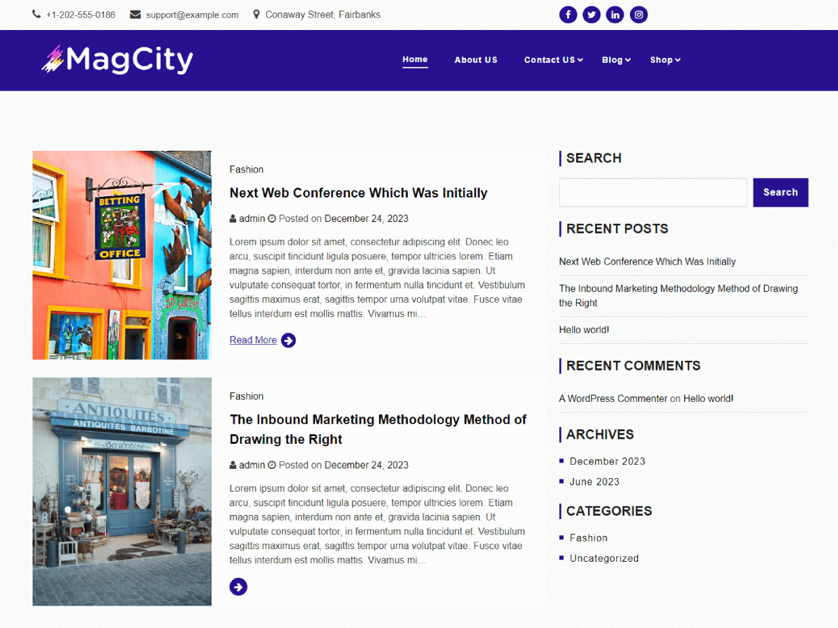 Magcity WordPress 主题