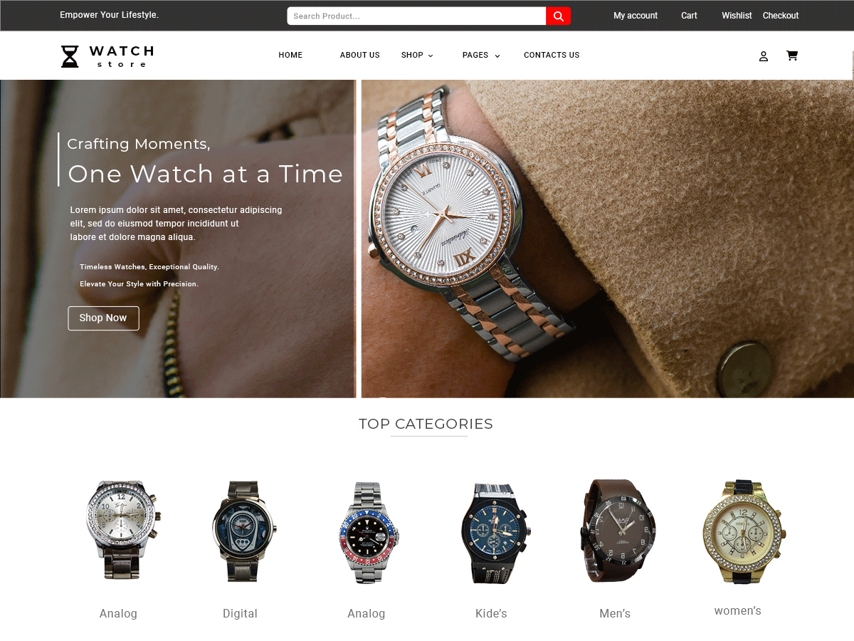 Royal Watch Store WordPress 主题
