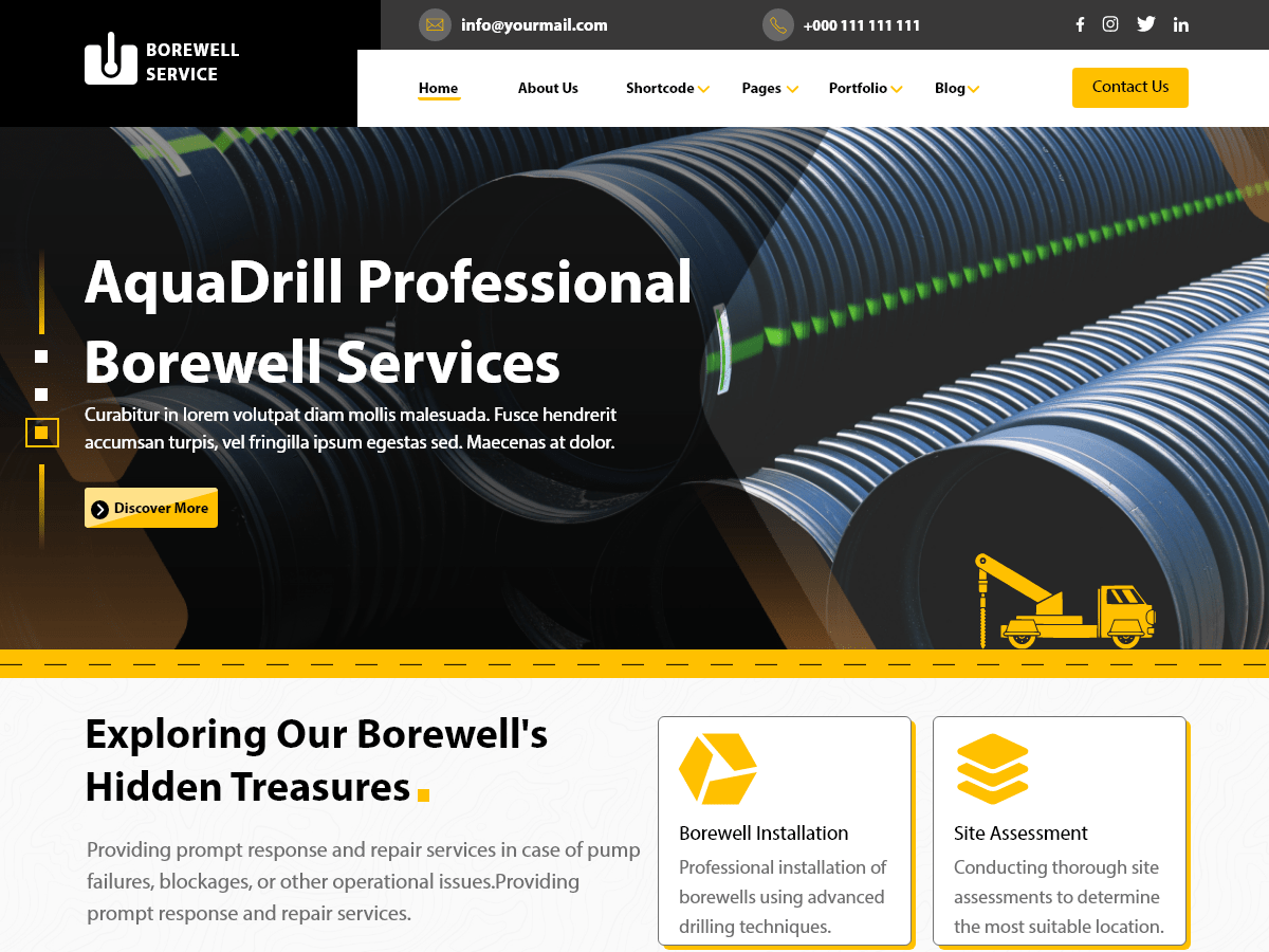Drilling Services WordPress 主题