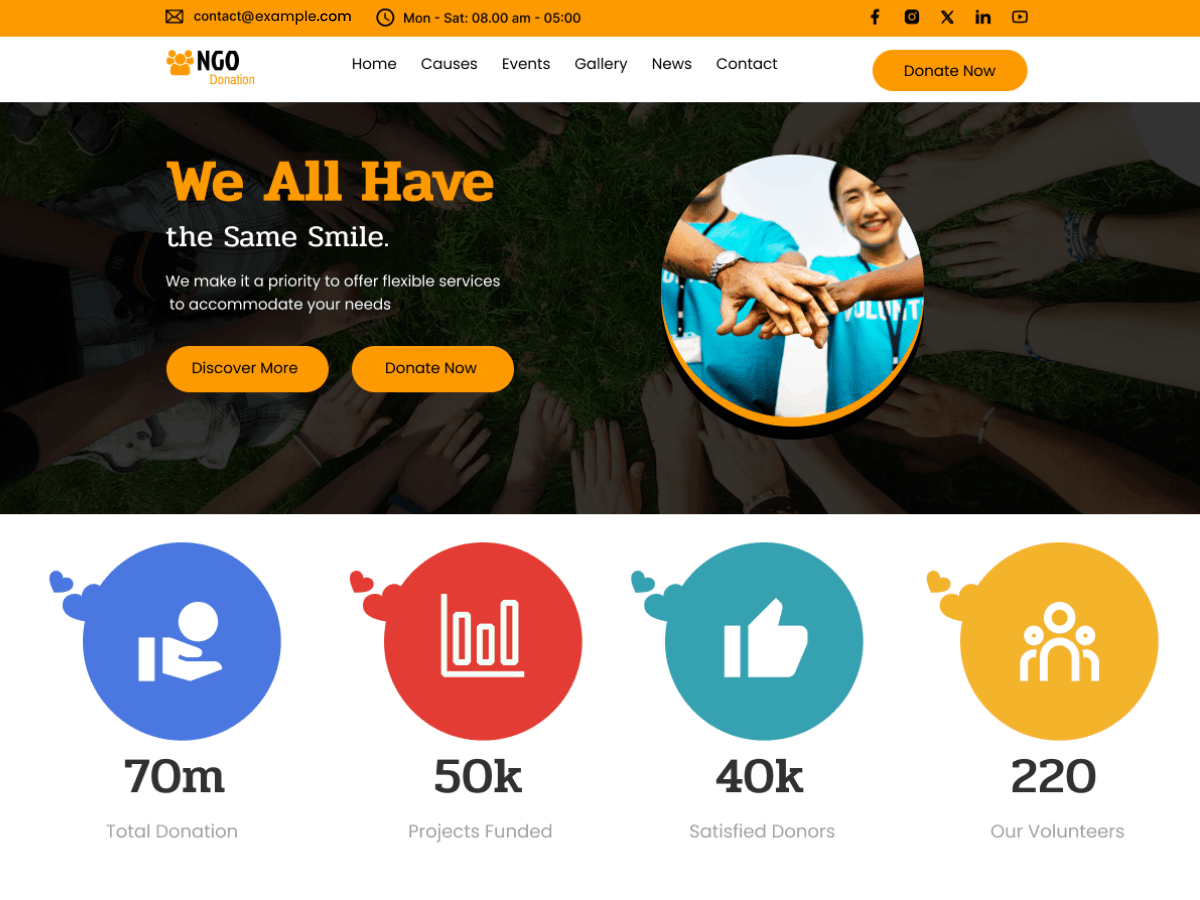 Classic Charity NGO WordPress 主题