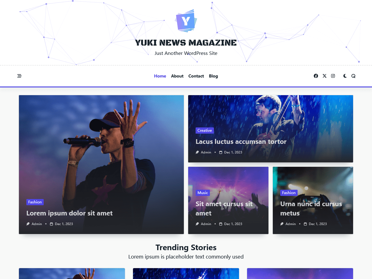 Yuki News Magazine WordPress 主题