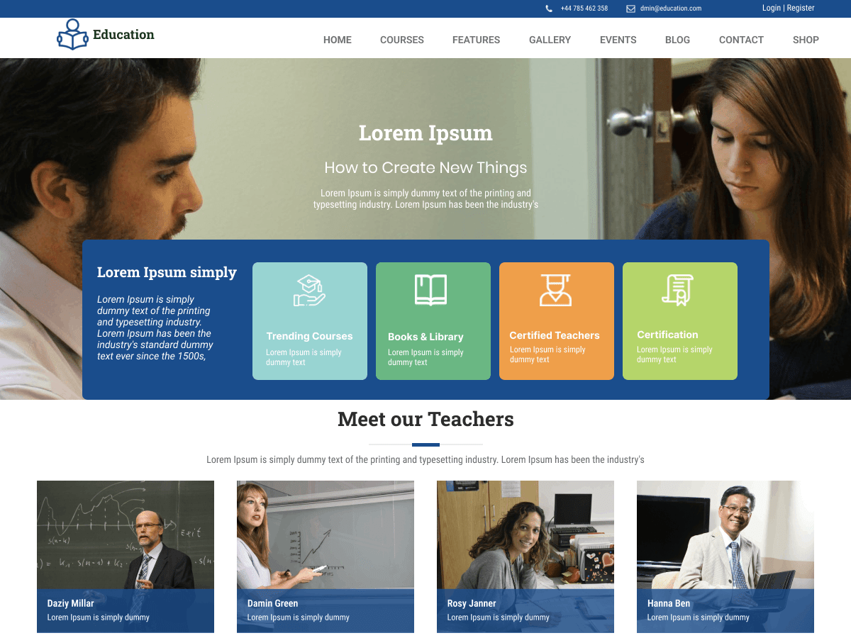 Education Reform WordPress 主题
