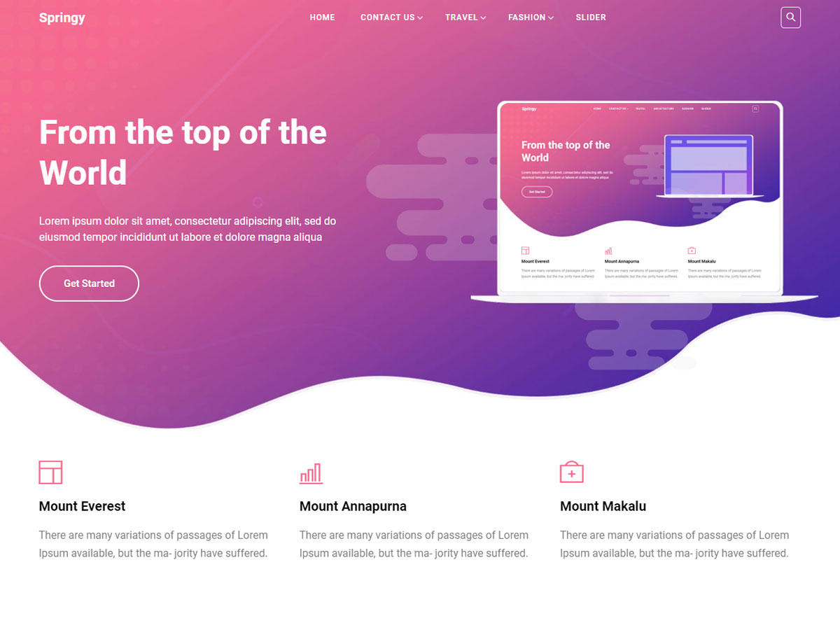 Springy WordPress 主题