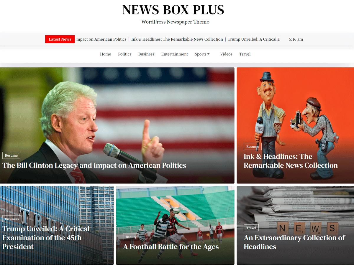 News Box Plus WordPress 主题
