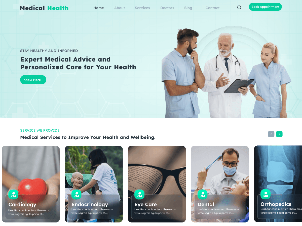 Medical Care Unit WordPress 主题