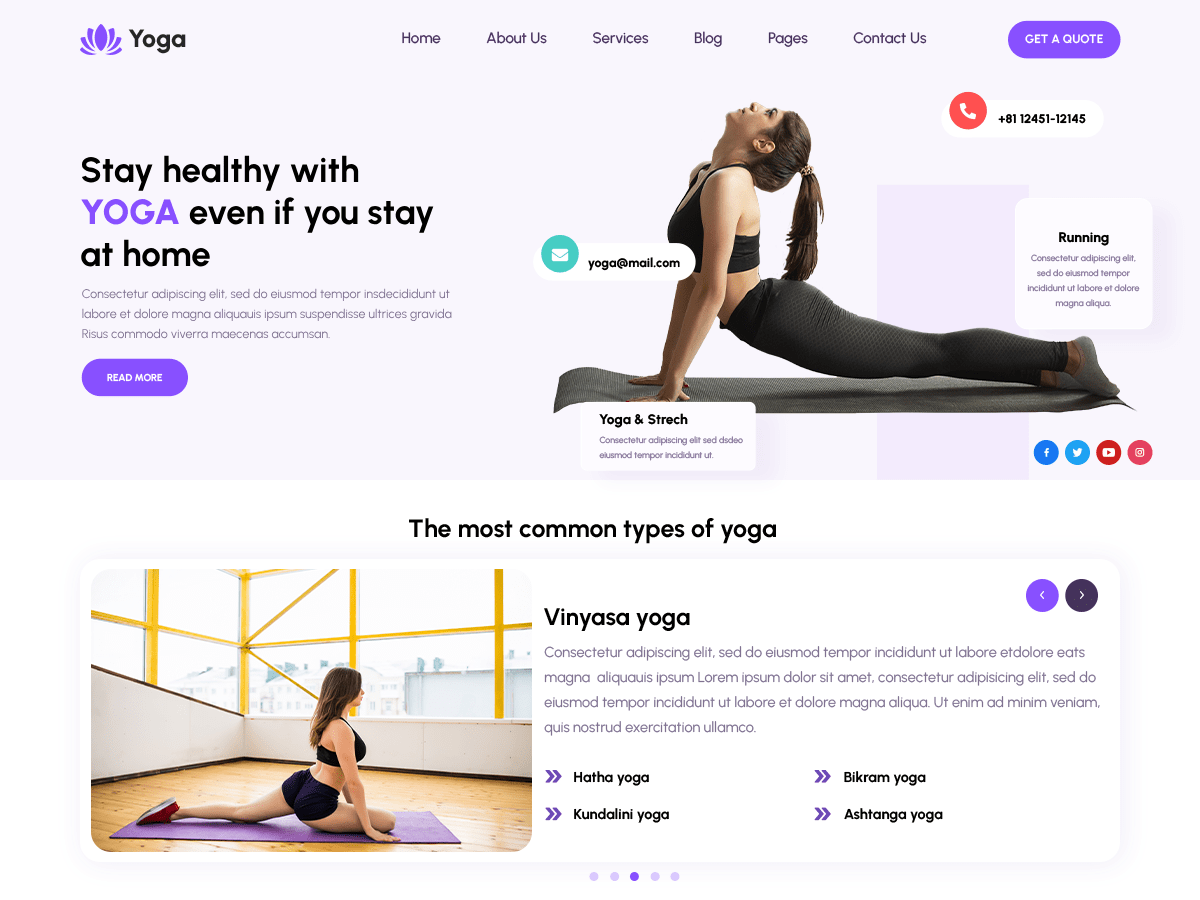 Yoga Kriya WordPress 主题