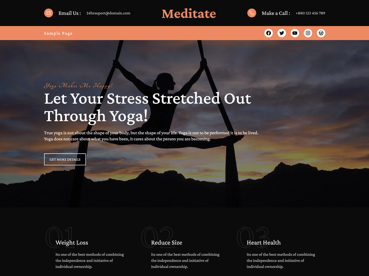 Meditate WordPress 主题