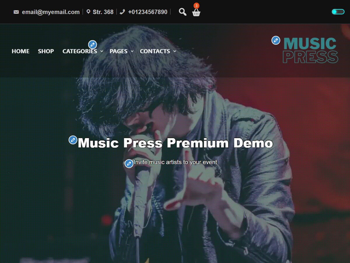 Music Press WordPress 主题