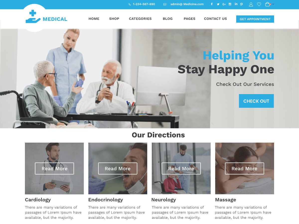 Medical Medicare WordPress 主题