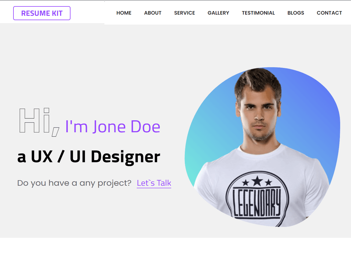 Resume kit WordPress 主题