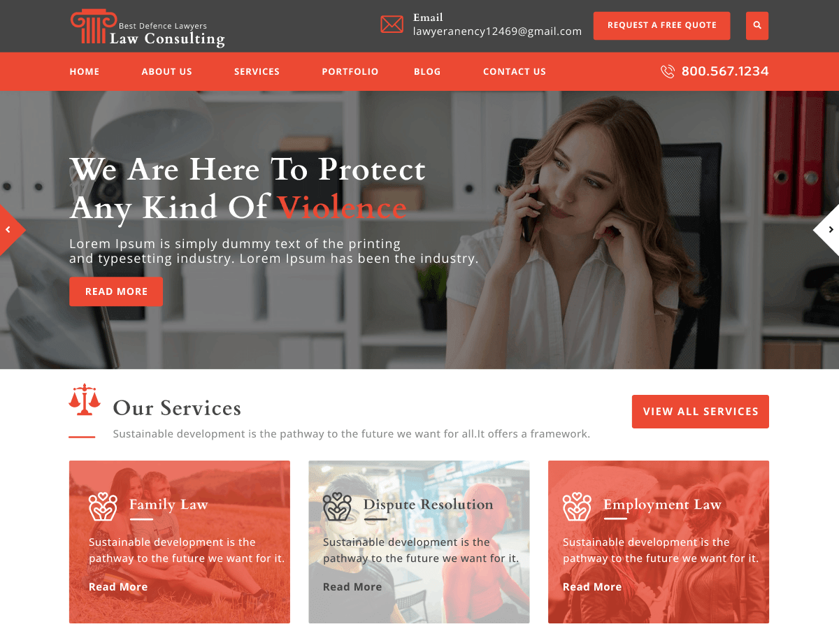 Legal Law Consulting WordPress 主题